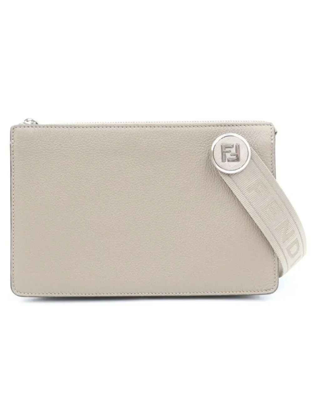 Fendi Chiodo Clutch Beige